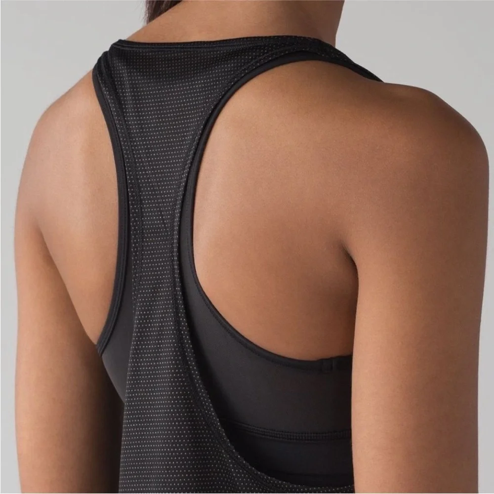 Lululemon Pushing Limits Tank Top In Black Size 6